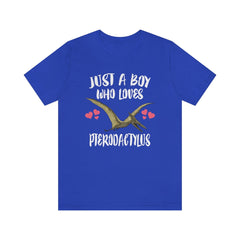Just a boy who loves pterodactylus Jurassic flying pterosaur dinosaur tee