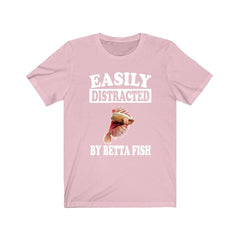 Easily Distracted By Betta Fish Shirt - betta fish print design