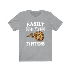 Easily Distracted By Pythons Snake Shirt - python print design