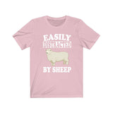 Easily Distracted By Sheep Shirt, Sheep Lover Shirt, Sheep Shirt, Sheep Funny Gift, Sheep Boy Girl Shirt Image 4
