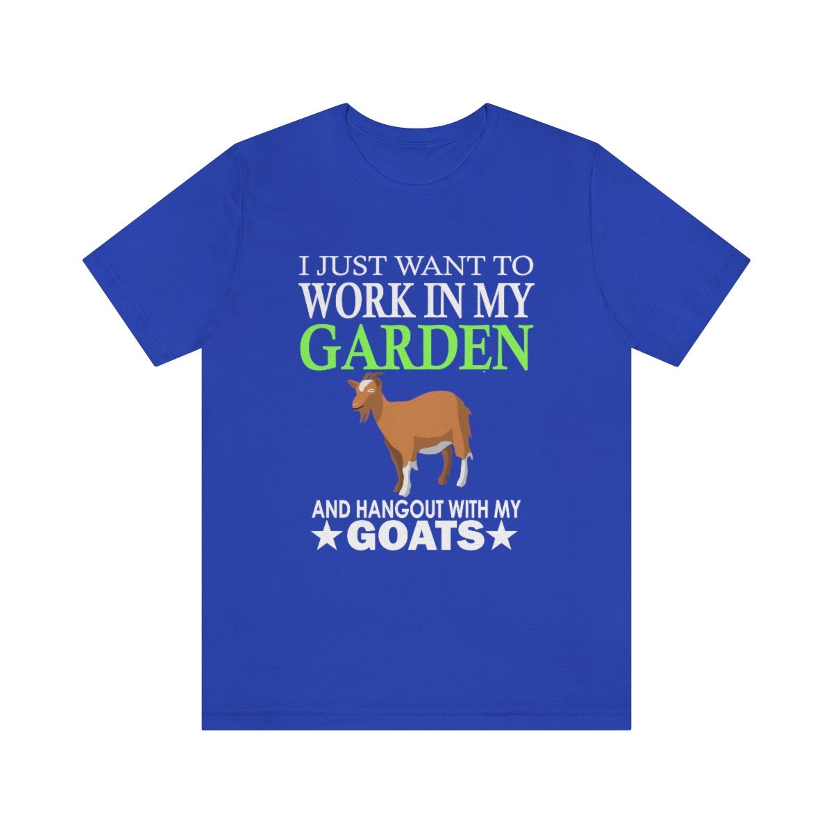 Work In My Garden With My Goats Shirt, Goat Lover Shirt, Goat Shirt, Goat Gift, Animal Adult Kids T-Shirt Image 1