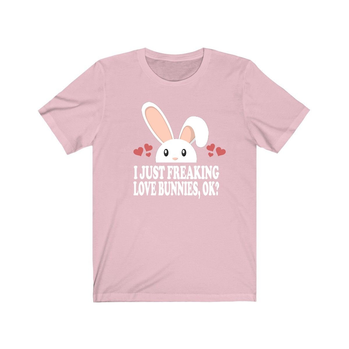 I Just Freaking Love Bunnies Shirt, Bunny Lover Shirt, Rabbit Shirt, Bunny Lover Gift, Bunny Boy Girl Shirt Image 4