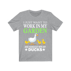 Work In My Garden Hang Out With My Ducks Shirt - duck print design