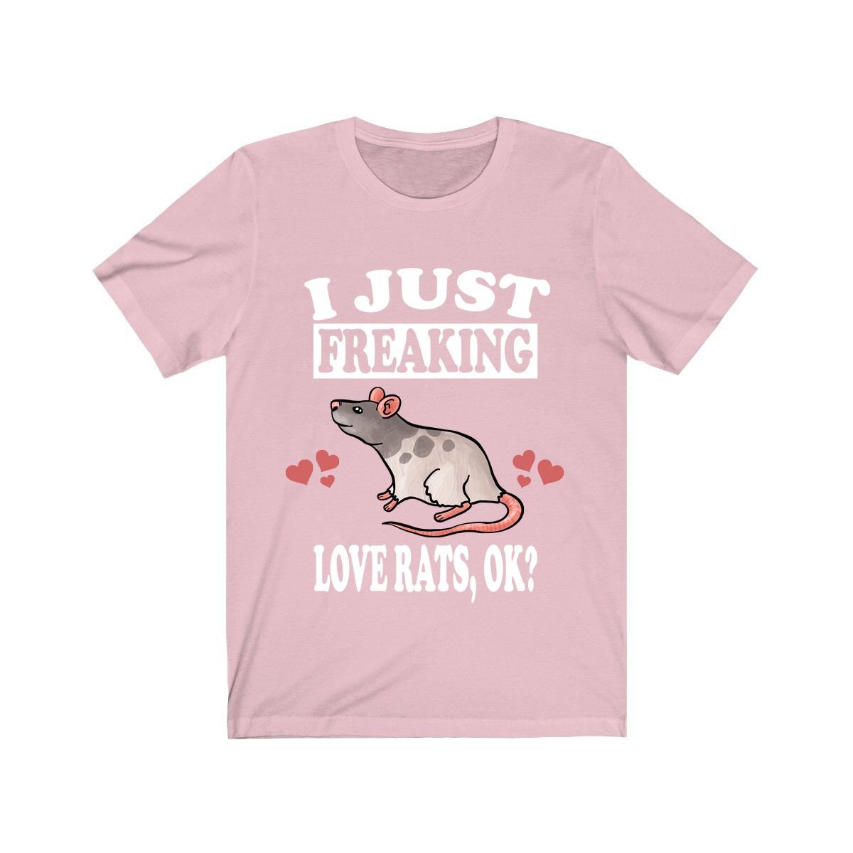 I Just Freaking Love Rats Ok Shirt, Rat Lover Shirt, Rat Shirt, Rat Lover Gift, Rat Boy Girl T-Shirt Image 4