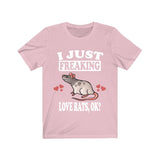 I Just Freaking Love Rats Ok Shirt, Rat Lover Shirt, Rat Shirt, Rat Lover Gift, Rat Boy Girl T-Shirt Image 4