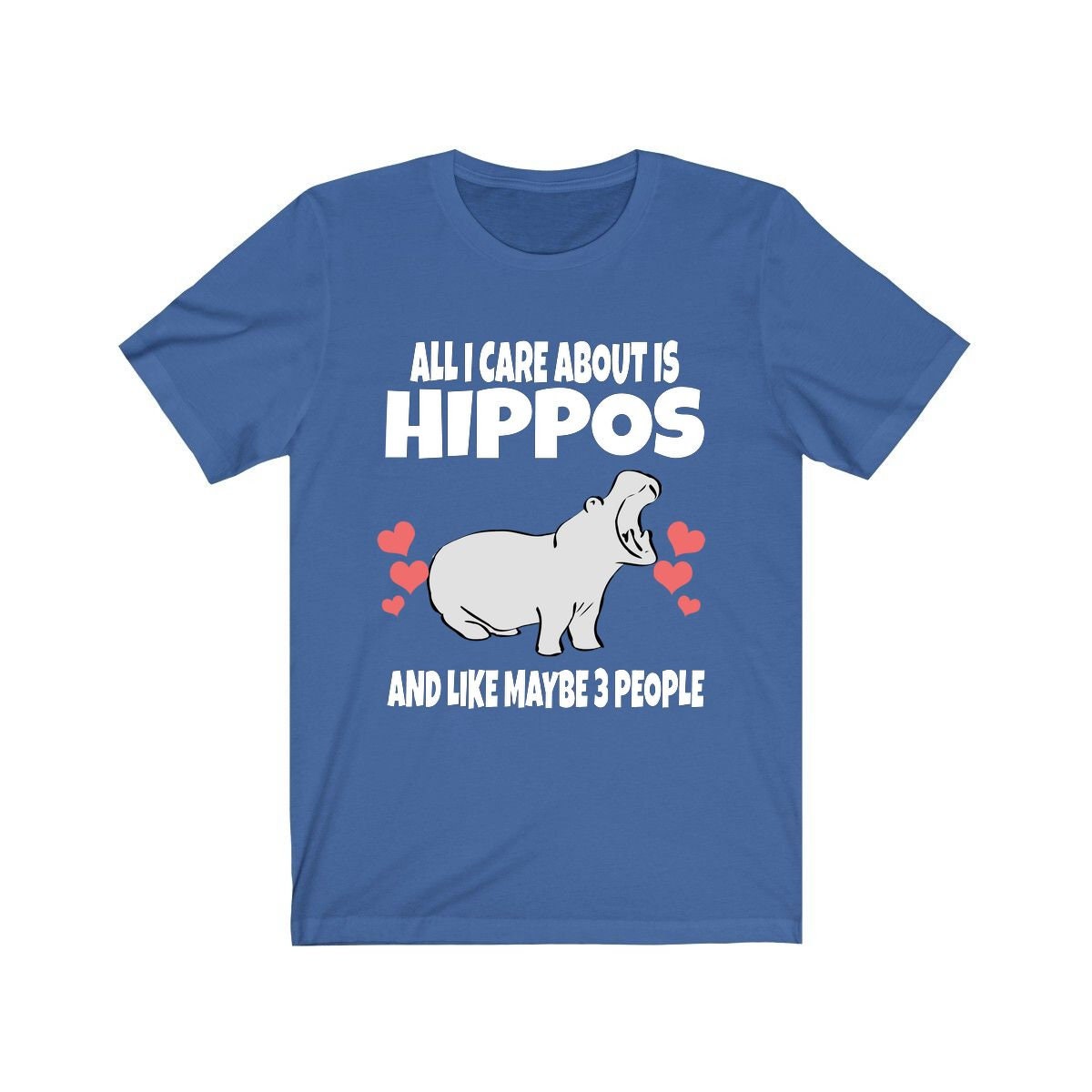 All I Care About Is Hippos And Like Maybe 3 People Shirt, Hippo Lover Shirt, Hippo Shirt, Funny Hippo Gift, Adult Toddler Kids T-Shirt Image 2