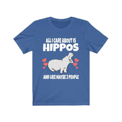 All I Care About Is Hippos And Like Maybe 3 People Shirt, Hippo Lover Shirt, Hippo Shirt, Funny Hippo Gift, Adult Toddler Kids T-Shirt Image 2
