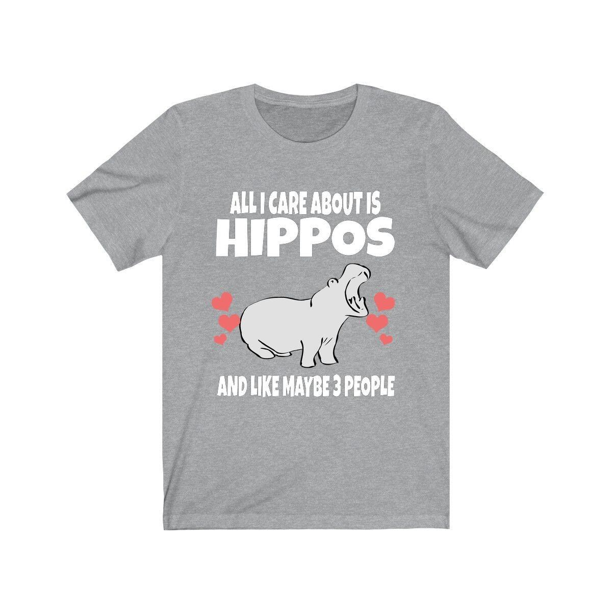 All I Care About Is Hippos And Like Maybe 3 People Shirt, Hippo Lover Shirt, Hippo Shirt, Funny Hippo Gift, Adult Toddler Kids T-Shirt Image 3