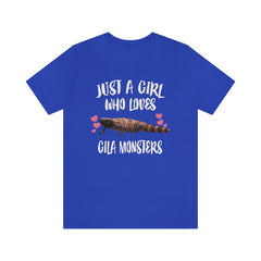 Just A Girl Who Loves Gila Monsters Shirt - Gila Monster print design