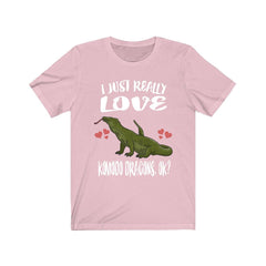 I just really love komodo dragons ok giant monitor lizard reptile tee