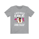 I Just Really Like Guinea Pigs Shirt, Guinea Pig Lover Shirt, Guinea Pig Shirt, Guinea Pig Shirt, Guinea Pig Lover Gift, Boy Girl T-Shirt Image 3