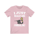 I Just Really Like Cobras Shirt, Cobra Lover Shirt, Snake Shirt, Cobra Owner Shirt, Cobra Lover Gift, Snake Boy Girl T-Shirt Image 4