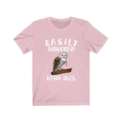 Easily Distracted By Barn Owls Shirt - barn owl print design