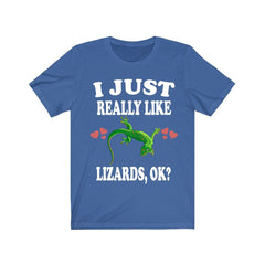 I just really like lizards reptile keeper pet lover tee
