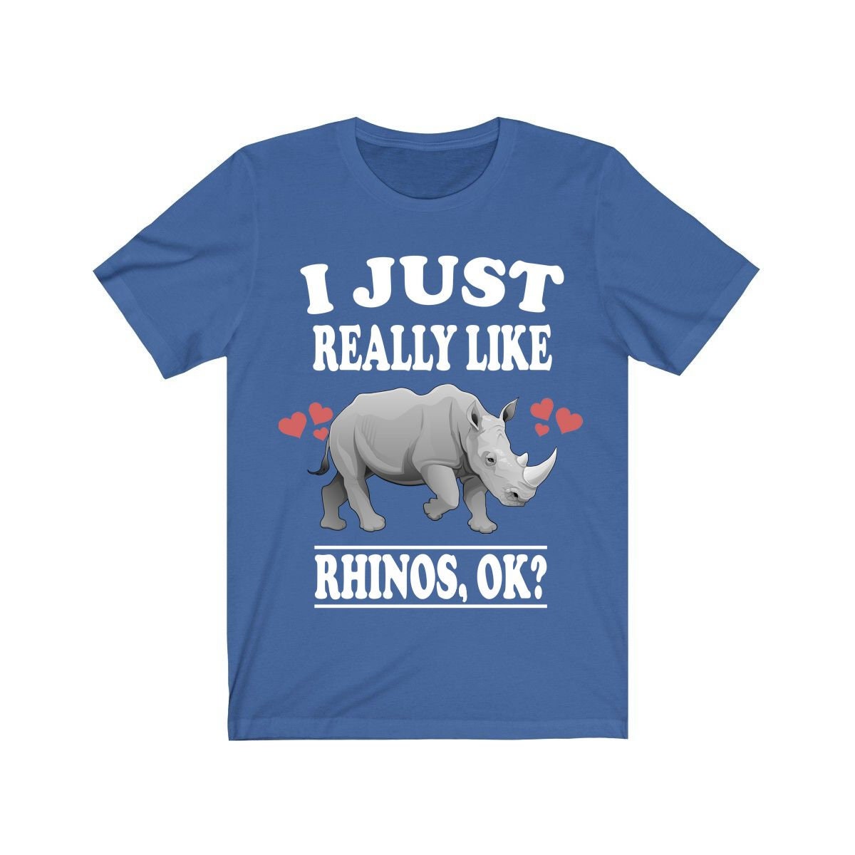 I Just Really Like Rhinos Shirt, Rhino Lover Shirt, Rhino Shirt, Rhino Owner Shirt, Rhino Lover Gift, Rhino Boy Girl T-Shirt Image 2
