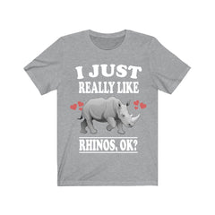 I just really like rhinos African wildlife conservation tee