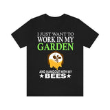 Work In My Garden Hangout With My Bees Shirt, Bee Lover Shirt, Bee Shirt, Bee Owner Shirt, Bee Lover Gift, Bee Boy Girl Shirt Image 1
