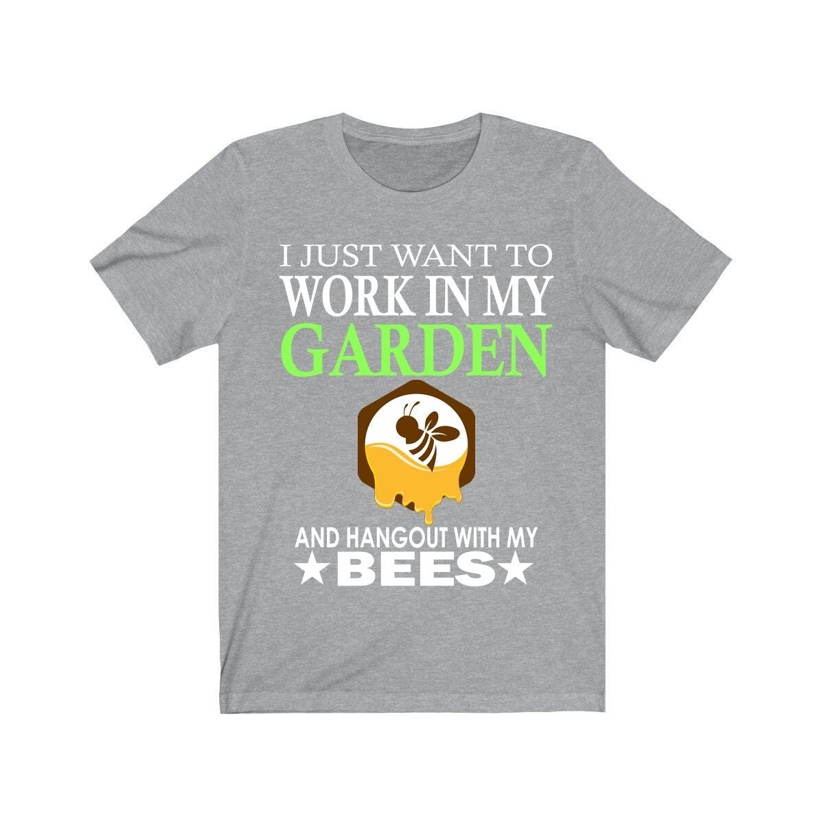Work In My Garden Hangout With My Bees Shirt, Bee Lover Shirt, Bee Shirt, Bee Owner Shirt, Bee Lover Gift, Bee Boy Girl Shirt Image 3