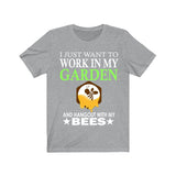 Work In My Garden Hangout With My Bees Shirt, Bee Lover Shirt, Bee Shirt, Bee Owner Shirt, Bee Lover Gift, Bee Boy Girl Shirt Image 3