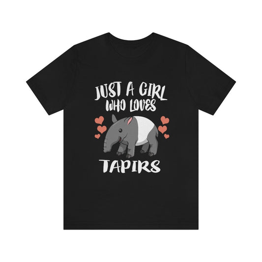 Just a girl who loves tapirs rainforest jungle mammal lover tee