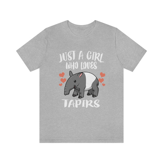 Just a girl who loves tapirs rainforest jungle mammal lover tee