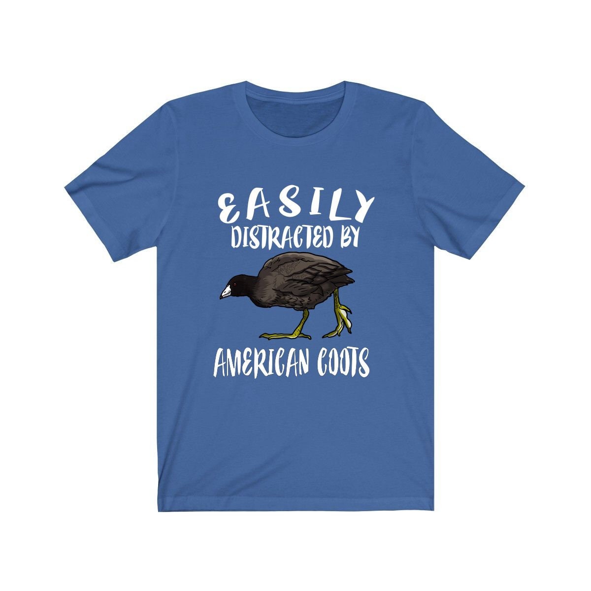 Easily Distracted By American Coots Shirt, Bird Lover Shirt, Birding Shirt, Birding Lover Gift,  Adult Toddler Kids T-Shirt Image 3