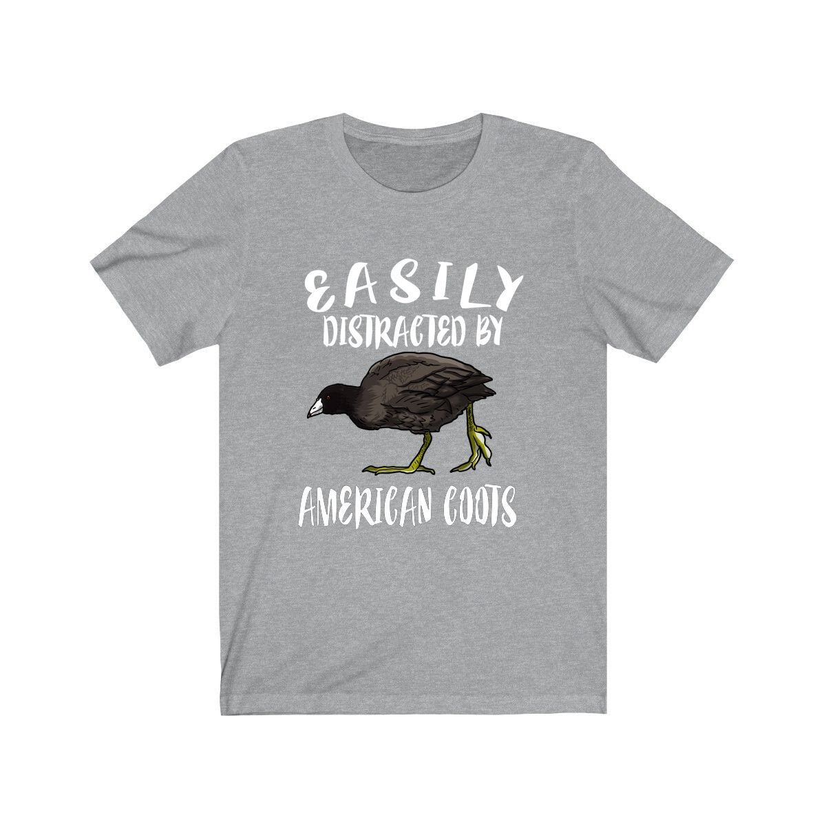 Easily Distracted By American Coots Shirt, Bird Lover Shirt, Birding Shirt, Birding Lover Gift,  Adult Toddler Kids T-Shirt Image 1
