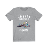 Easily Distracted By Birds Shirt, Bird Lover Shirt, Birding Shirt, Bird Lover Gift, Animal Adult Kids T-Shirt Image 3