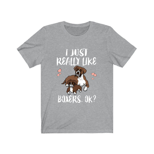 I Just Really Like Boxers Dogs Shirt - Boxer print design