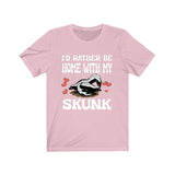 I'd Rather Be Home With My Skunk Shirt, Skunk Lover Shirt, Skunk Shirt, Skunk Owner Shirt, Skunk Funny Boy Girl Shirt Image 4
