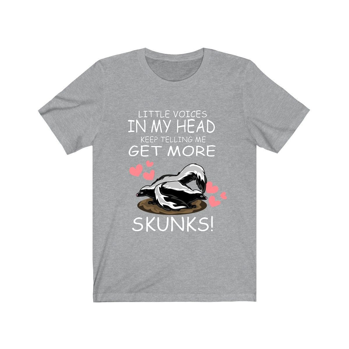 Little Voices Keep Telling Me Get More Skunks Shirt, Skunk Lover Shirt, Skunk Shirt, Skunk Owner Shirt, Skunk Funny Boy Girl Shirt Image 3