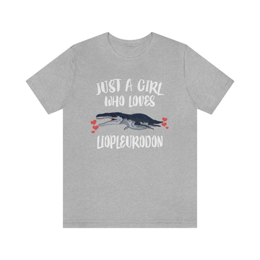 Just A Girl Who Loves Liopleurodon Shirt - Liopleurodon print design
