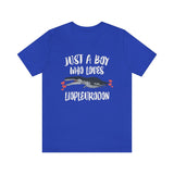Just A Boy Who Loves Liopleurodon Dinosaur Shirt, Liopleurodon Lover Shirt, Dinosaur Lover Gift, Animal Adult Toddler Kids Gift T-Shirt Image 3