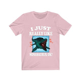 I Just Really Like Mosasaurus Ok Dinosaurs Shirt, Mosasaurus Lover Shirt, Dinosaur Lover Gift, Mosasaurus Dinosaur Gift T-Shirt Image 4