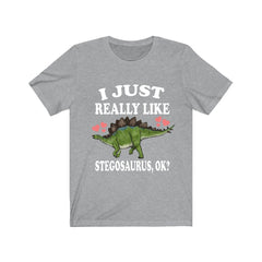 I just really like stegosaurus ok Jurassic armored dinosaur tee