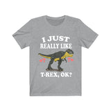 I Just Really Like T-Rex Ok Dinosaurs Shirt, T-Rex Lover Shirt, Dinosaur Lover Gift, T-Rex Dinosaur Gift T-Shirt Image 3