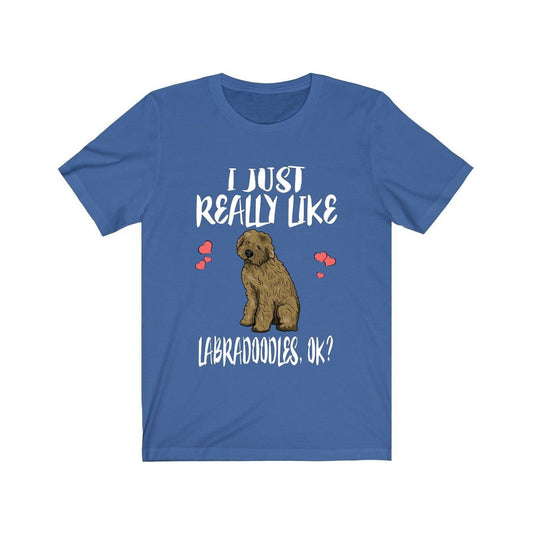 I Just Really Like Labradoodles T-Shirt - labradoodle print design