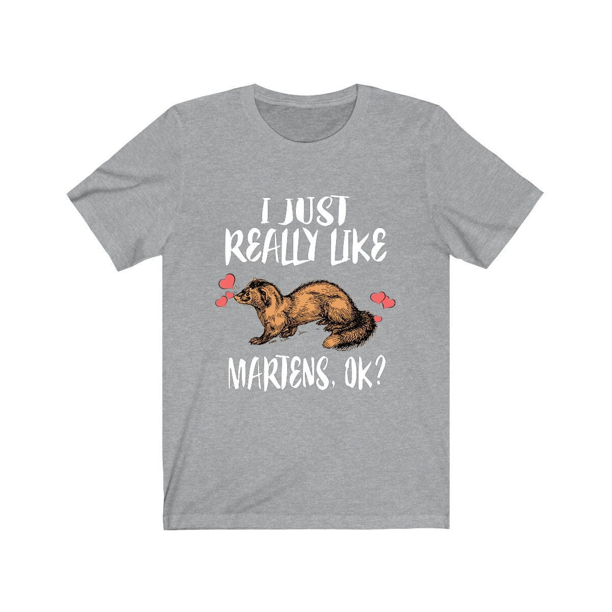 I Just Really Like Martens Ok Shirt, Marten Lover Shirt, Marten Shirt, Marten Lover Gift, Animal Adult Kids T-Shirt Image 3