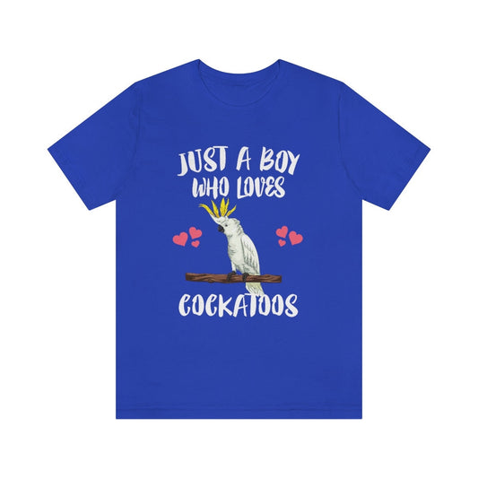 Just A Boy Who Loves Cockatoos Shirt - cockatoo print design