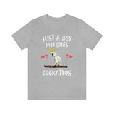 Just A Boy Who Loves Cockatoo Shirt, Cockatoo Lover Shirt, Cockatoo Shirt, Cockatoo Lover Gift, Animal Gift Image 3