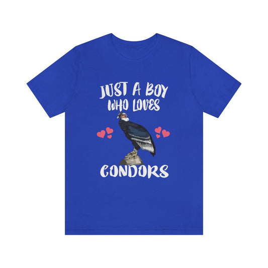 Just A Boy Who Loves Condors Birds Shirt - condor print design