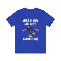 Just A Boy Who Loves Condors Birds Shirt - condor print design