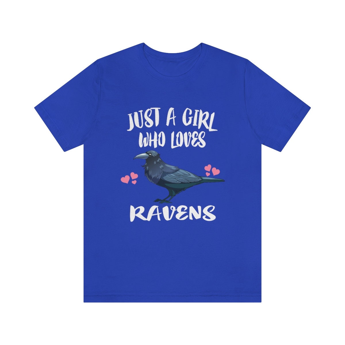 Just A Girl Who Loves Ravens Shirt, Raven Lover Shirt, Birding Shirt, Raven Bird Lover Gift, Animal Shirt Image 4