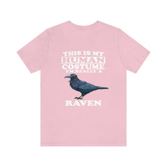 This is my human costume I am really a raven mythological corvid tee