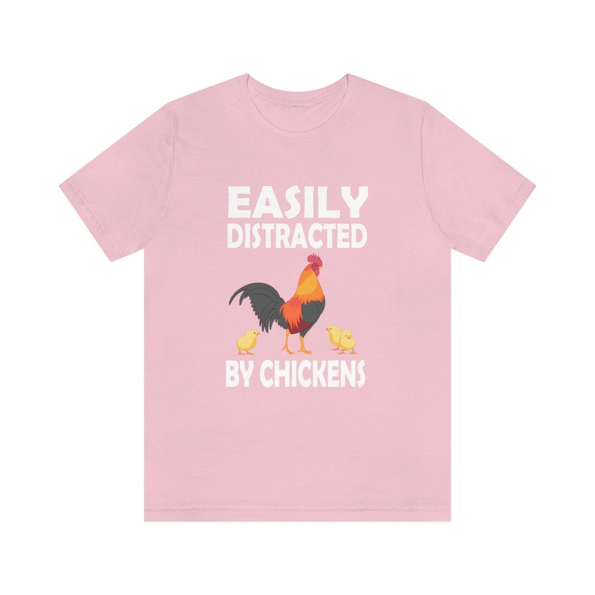 Easily Distracted By Chickens Shirt, Chicken Lover Shirt, Chicken Shirt, Chicken Gift, Chicken Lover Shirt, Adult Toddler Kids Gift T-Shirt Image 3