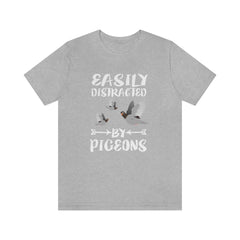 Easily Distracted By Pigeons Shirt, Pigeon Lover Shirt, Birding Shirt, Pigeon Gift, Bird Lover Shirt, Adult Toddler Kids Gift T-Shirt Image 3