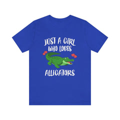 Alligator T-Shirt for Girls - alligator print design