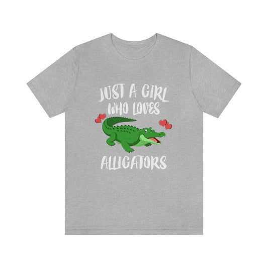 Alligator T-Shirt for Girls - alligator print design