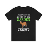 Work In My Garden With My Goats Shirt, Goat Lover Shirt, Goat Shirt, Goat Gift, Animal Adult Kids T-Shirt Image 3