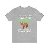 Work In My Garden With My Goats Shirt, Goat Lover Shirt, Goat Shirt, Goat Gift, Animal Adult Kids T-Shirt Image 2